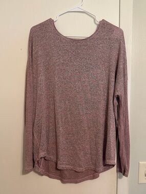 Women's Pink Long Sleeve Top